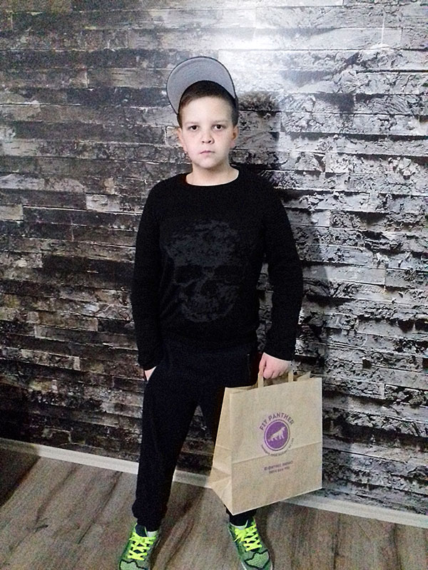 young boy after diet with Fit Panther
