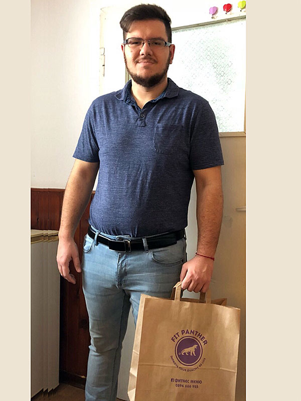 client 6 before diet with Fit Panther