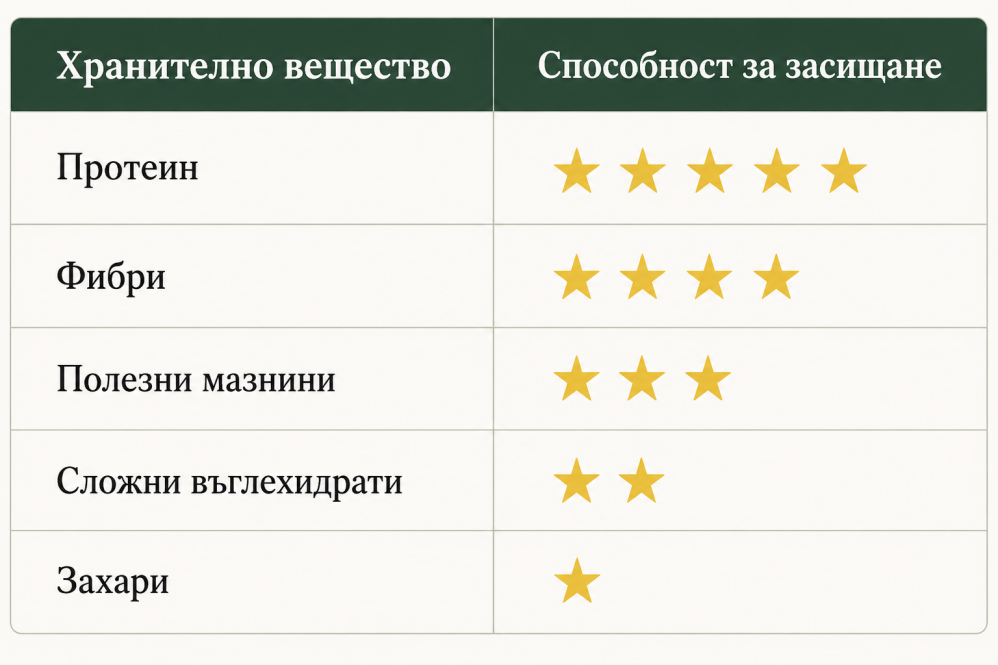 Хранителна таблица - Nutritional information table Примерна хранителна таблица на опаковка | Sample nutrition facts label on packaging